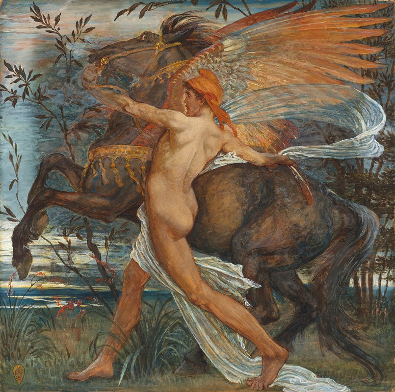 Pegasus by Уолтер Крейн, 1889 — digital art print download