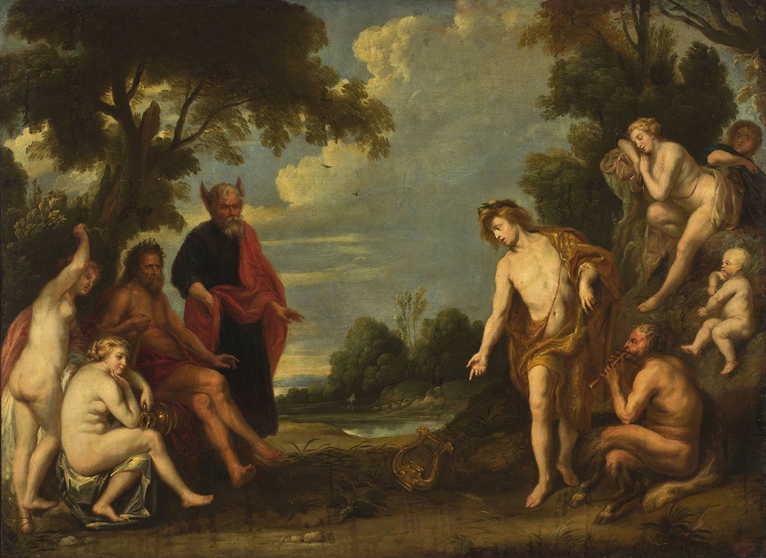 Judgement of Midas by Follower of Jacob Jordaens — digital art print download