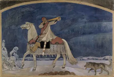 Kullervo Sets off for Battle by Аксели Галлен-Каллела, 1901 — digital art print download