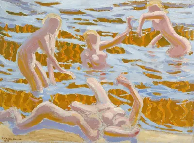 Oceanides by Аксели Галлен-Каллела, 1909 — digital art print download