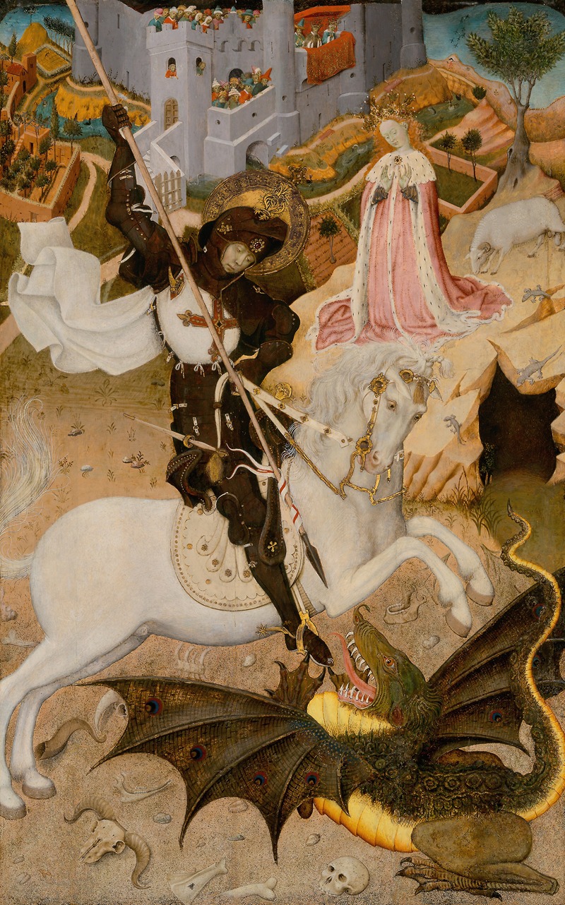 Saint George and the Dragon by Bernat Martorell — digital art print download