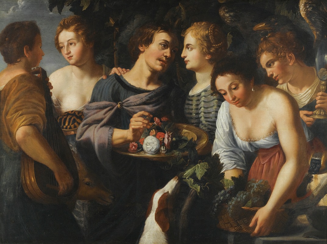 An Allegory Of The Five Senses — Follower of Nicolas Régnier