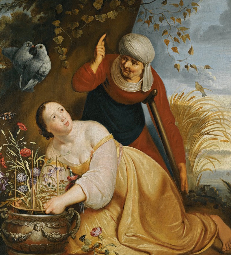 Vertumnus And Pomona by Haarlem School — digital art print download