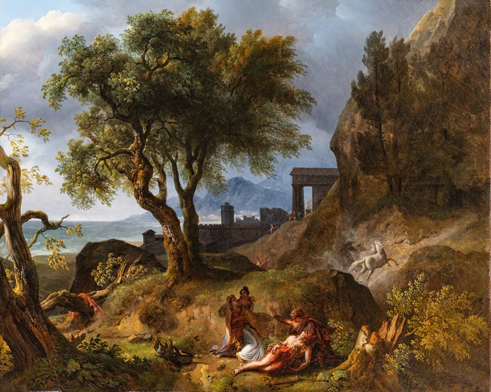 The Death of Hippolytus — Jean-Charles Joseph Rémond