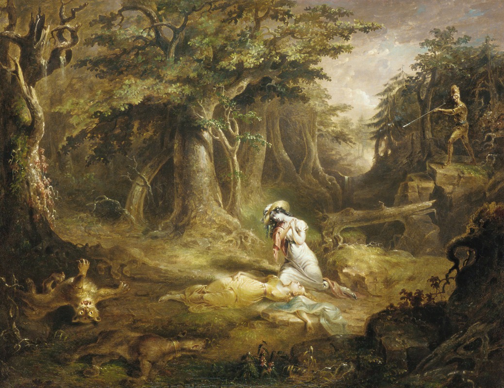 Leatherstocking's Rescue by Джон Квидор, 1832 — digital art print download