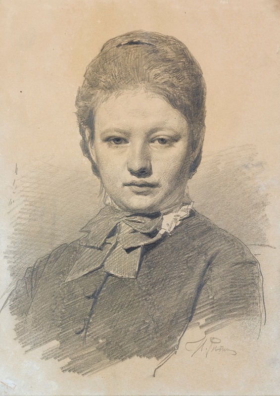 Portrait Of Sofia Repina by Илья Ефимович Репин, 1934 — digital art print download