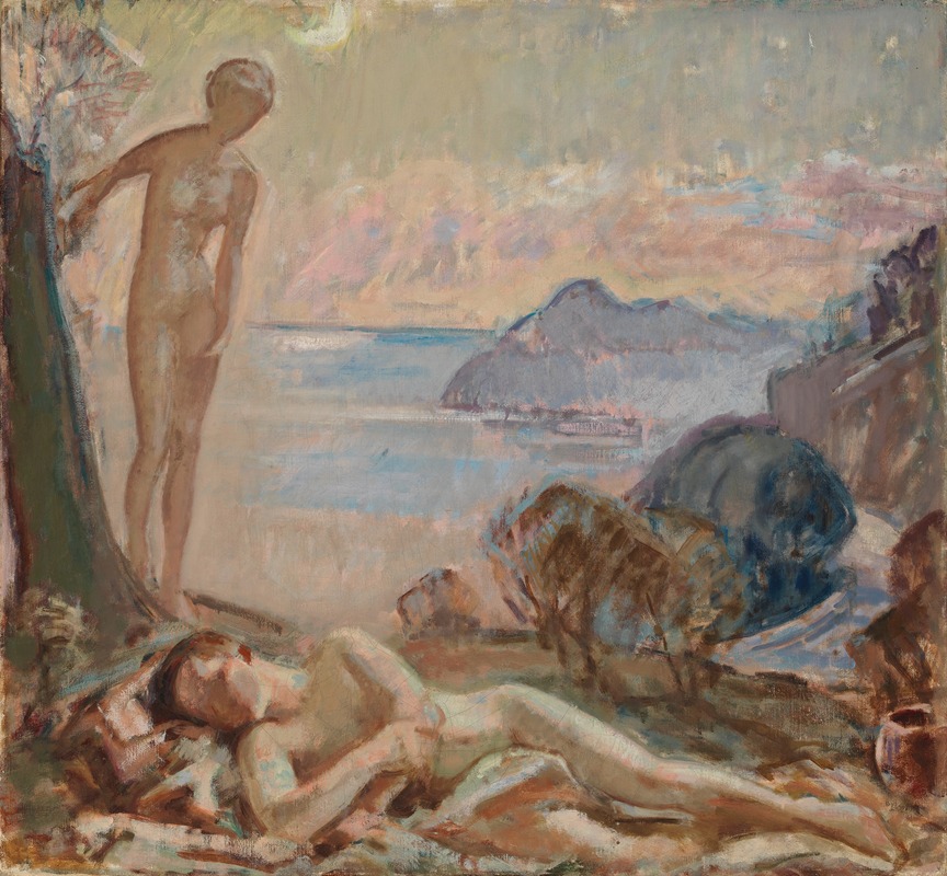 Diana and Endymion by Магнус Энккель, 1921 — digital art print download