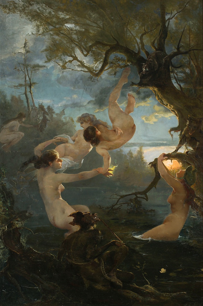Water nymphs by Witold Pruszkowski, 1877-1878 — digital art print download