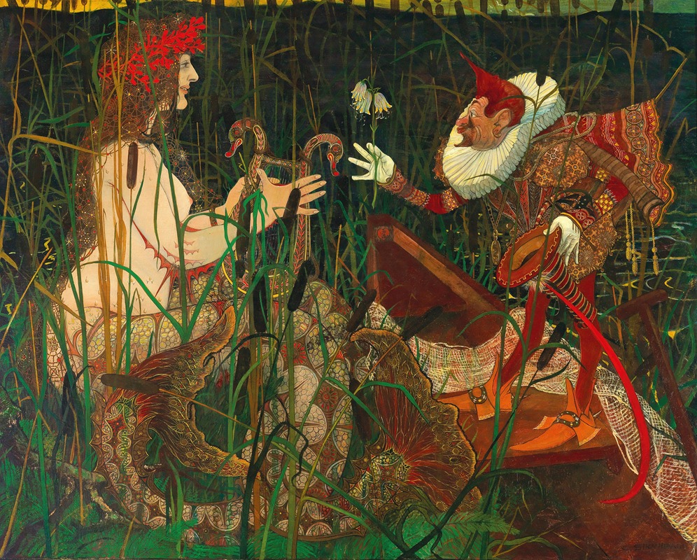 The Love Declaration by Carl Strathmann, c. 1900 — digital art print download