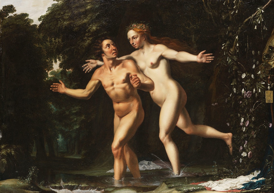 Hermaphroditos und Salmakis by Louis Finson, 1600 — digital art print download