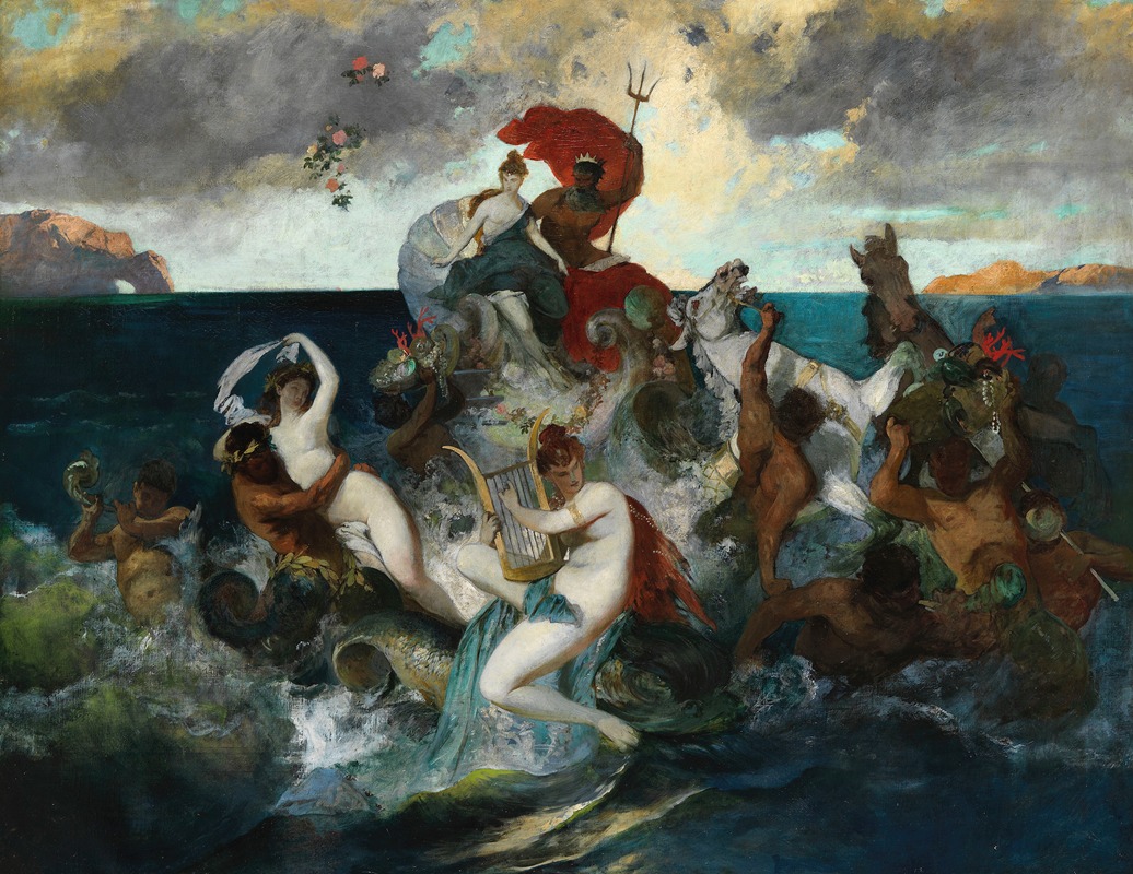 Wedding procession of Neptune and Amphitrite — Otto Seitz