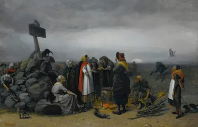 The Witches Convention by William Holbrook Beard, 1876 — digital art print download