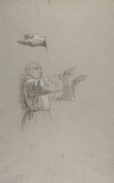 Cleric with Raised Arms by Isidore Pils — digital art print download