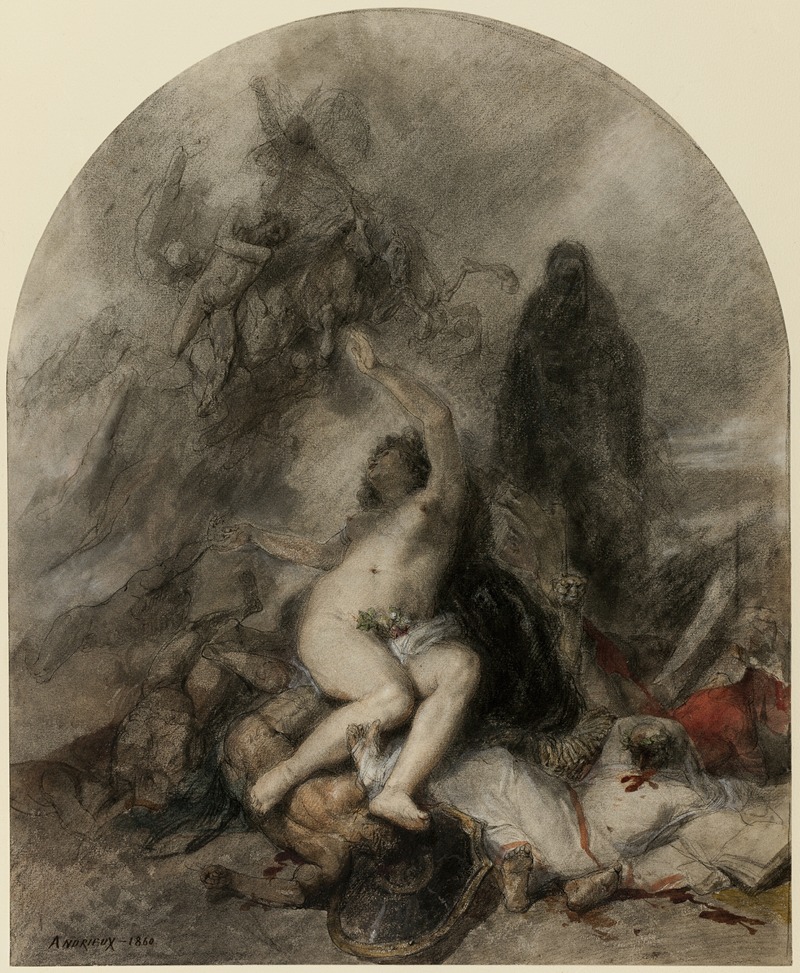 Allegory of War by Клеман-Огюст Андриё, 1860 — digital art print download