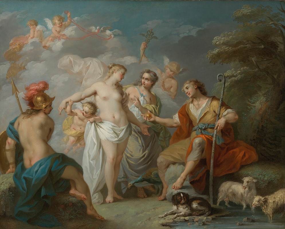 The Judgment Of Paris by Этьен Жеора — digital art print download