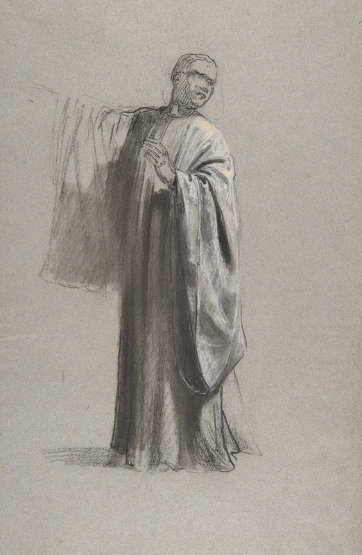 Drapery Study for a Cleric (lower register) by Isidore Pils — digital art print download