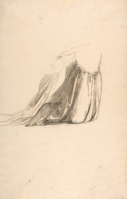 Drapery Study for Sainte Clotilde by Исидор Пильс — digital art print download