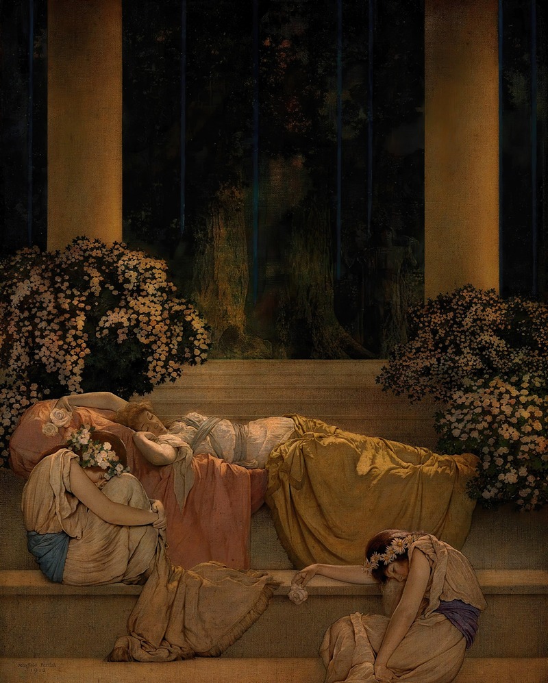 Sleeping Beauty in the Wood — Maxfield Parrish