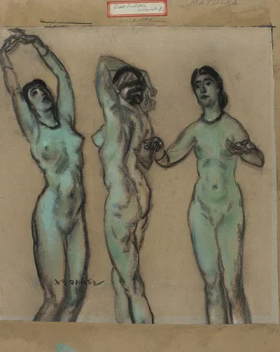 The Three Graces by Arthur Bowen Davies — digital art print download