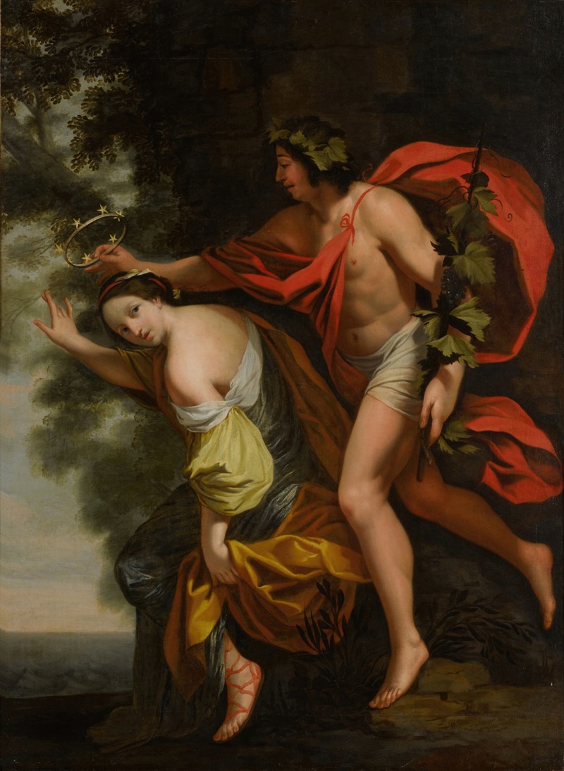 Bacchus and Ariadne by Последователь Симона Вуэ — digital art print download