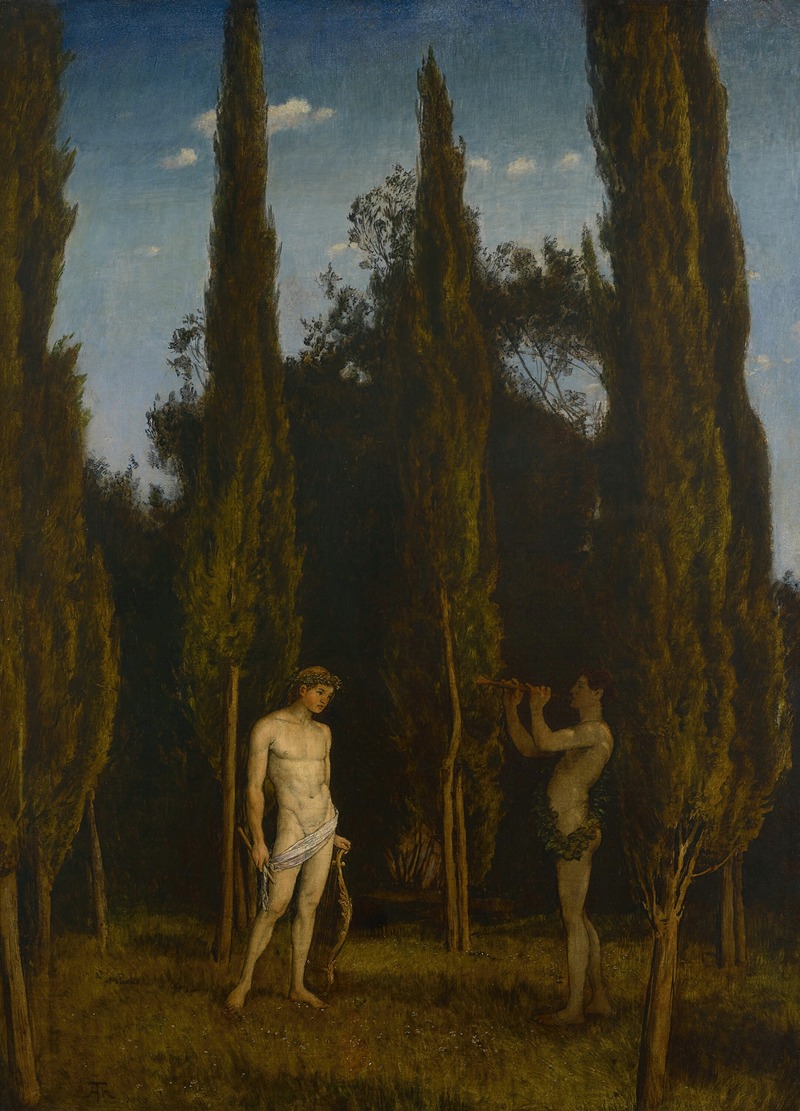 Apollo and Marsyas by Ханс Тома, 1888 — digital art print download