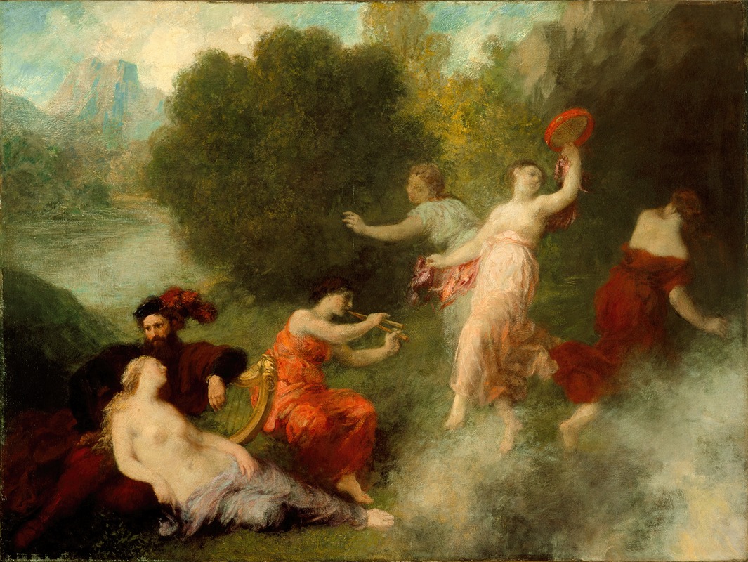 Tannhäuser on the Venusberg by Анри Фантен-Латур, 1864 — digital art print download