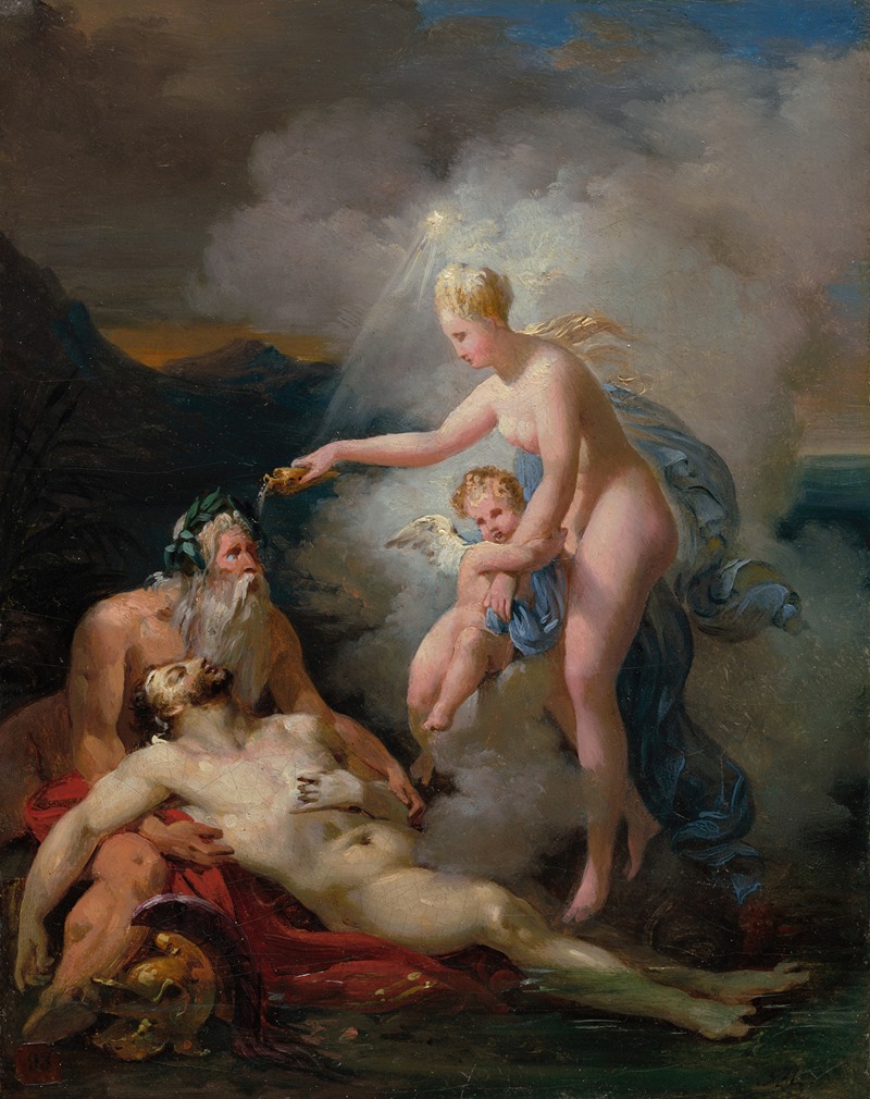Venus Healing Aeneas by Мери-Жозеф Блондель — digital art print download