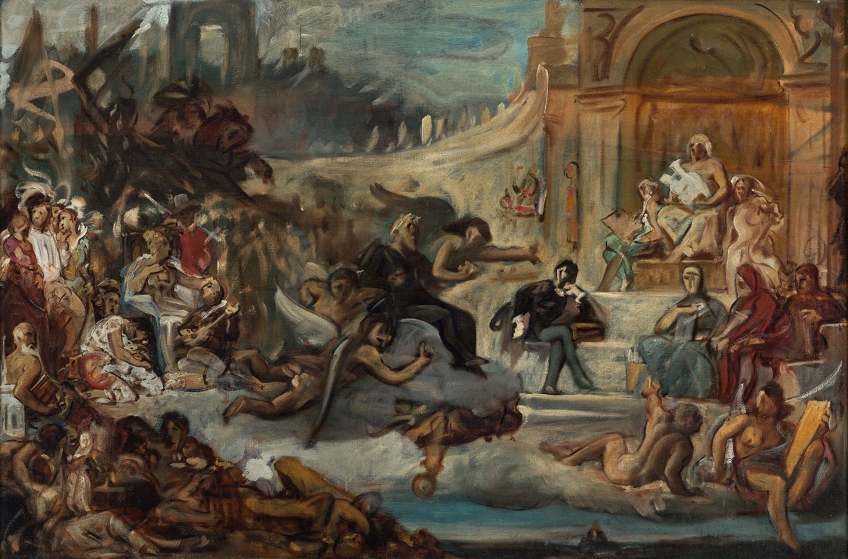 L'apothéose de Victor Hugo by Аноним — digital art print download