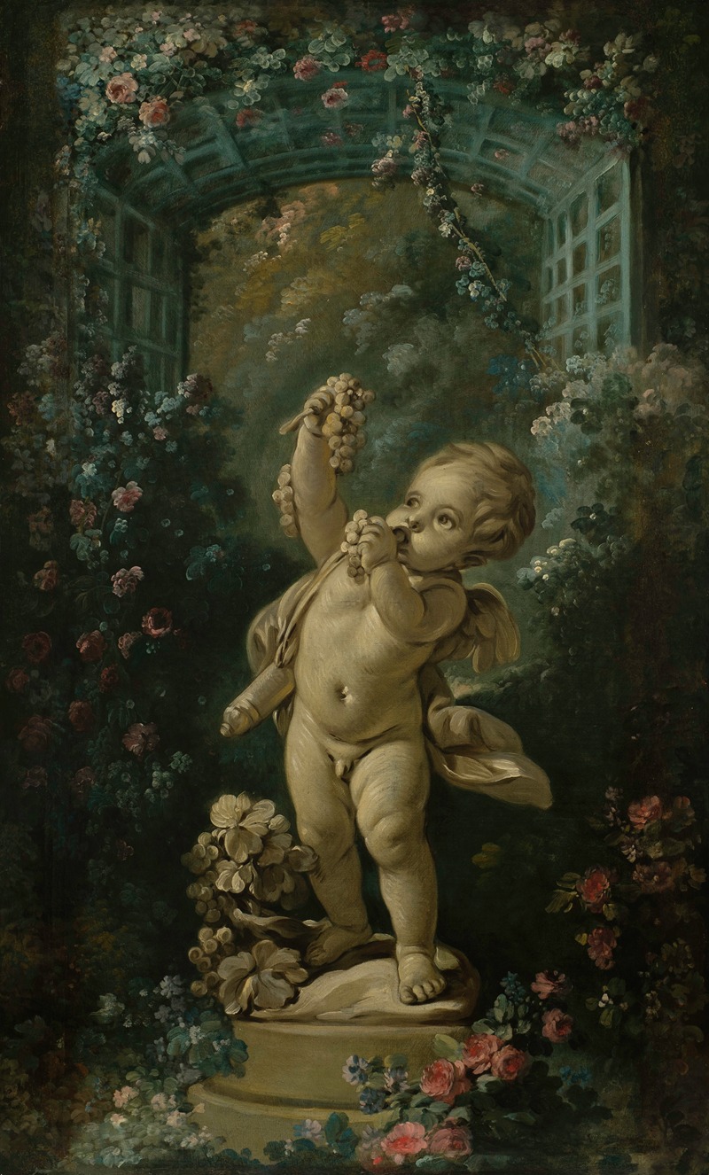 Amour aux raisins by Франсуа Буше, 1765-1770 — digital art print download