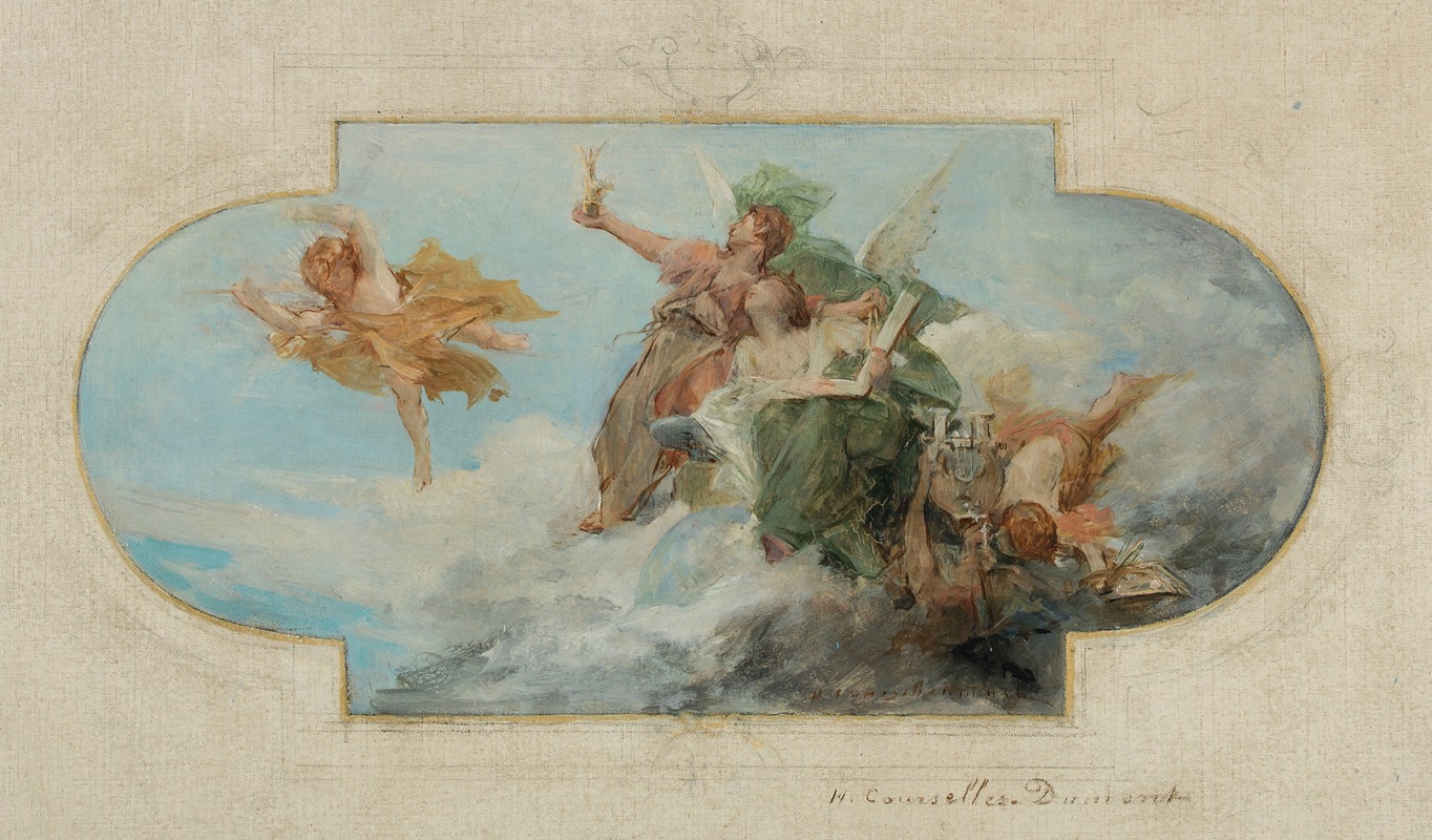 Allégorie des Arts by Анри Курселль-Дюмон, 1900 - 1903 — digital art print download