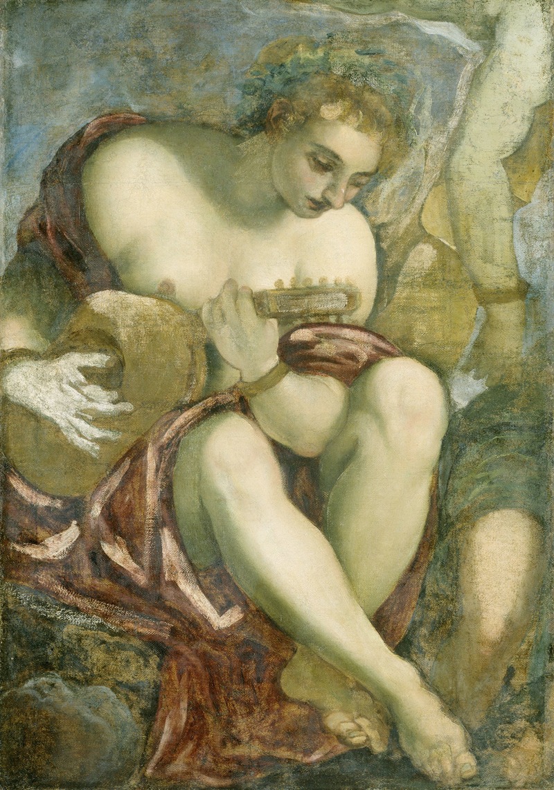 Muse with Lute by Якопо Тинторетто, 1528 - 1594 — digital art print download