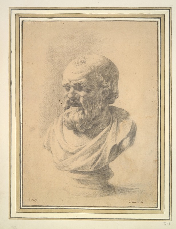 Portrait Bust of Democritus — Jan de Bisschop
