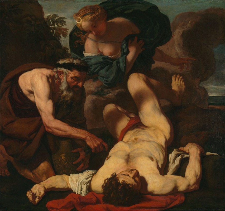 Selene and Endymion by Johann Carl Loth, 1660 - 1680 — digital art print download