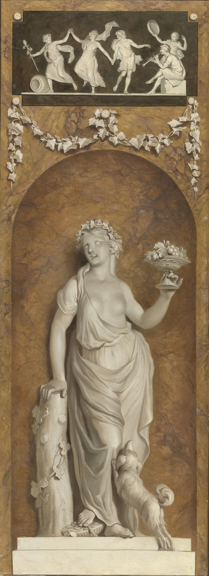Behangselschildering met bacchante by Юриан Андриессен, 1786 — digital art print download
