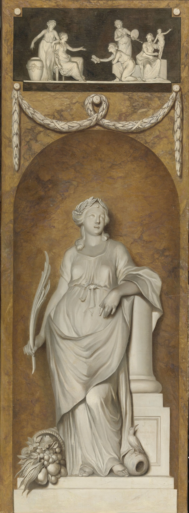 Painted Wall Hanging with Peace by Юриан Андриессен, 1786 — digital art print download