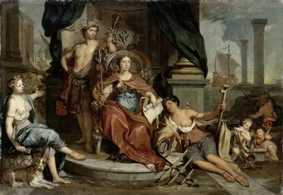Apotheosis of the Dutch East India Company (Allegory of the Amsterdam Chamber of Commerce of the VOC) by Николаас Верколье,…
