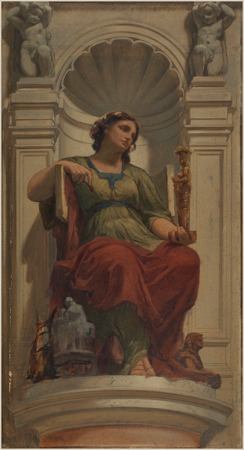 l'invention (ou la sculpture) by Шарль Луи Мюллер, 1864 — digital art print download
