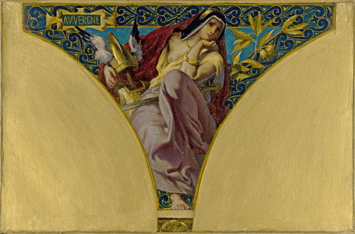 L'Auvergne by François Emile Ehrmann, 1891 — digital art print download