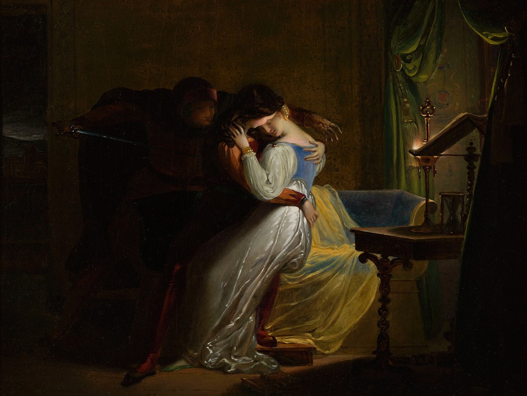 Paolo et Francesca by Pierre Claude François Delorme, 1820 — digital art print download