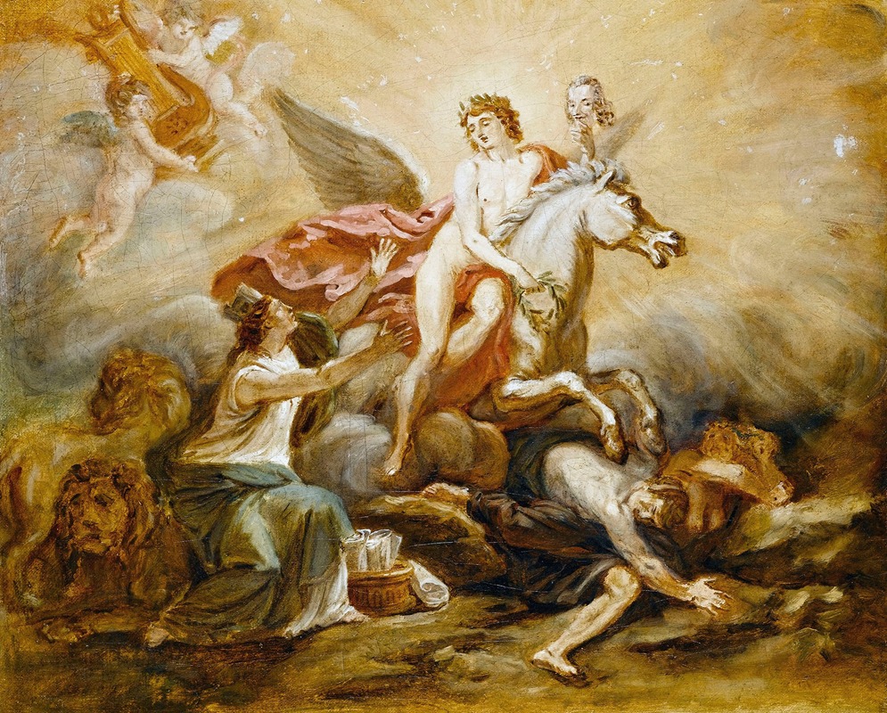 Allégorie à la gloire de Voltaire by Robert-Guillaume Dardel, 1773 - 1783 — digital art print download