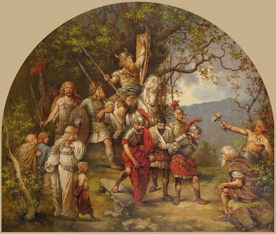 Gefangene Römer und Germanen by Даниэль Хок — digital art print download