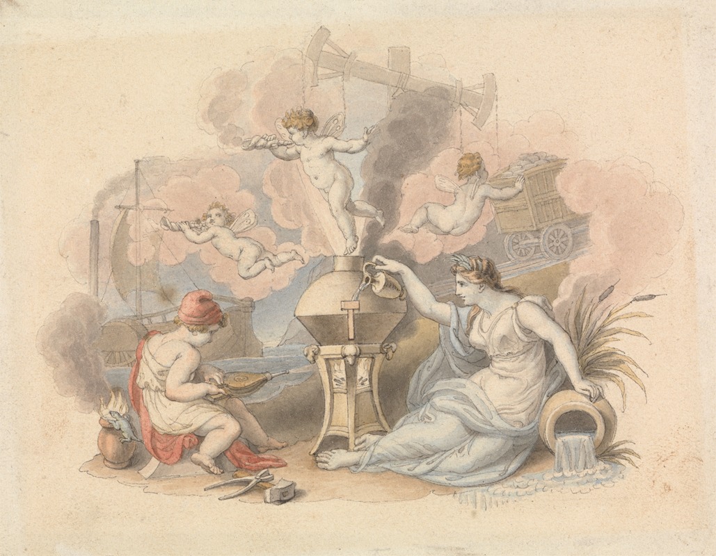 Allegory of Steam — Edward Francis Burney