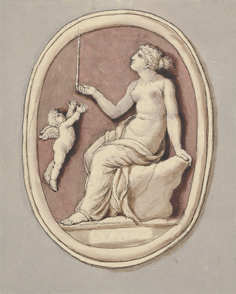 Venus and Cupid by Эдвард Фрэнсис Берни — digital art print download