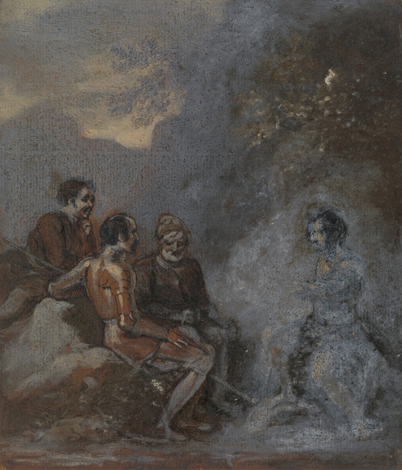 Oberon and Puck by Robert Smirke, 1825 — digital art print download
