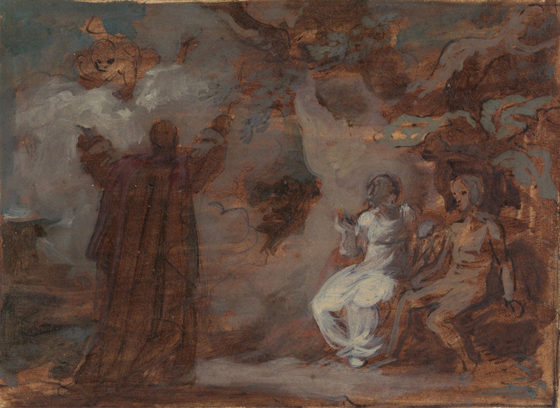 Prospero Conjuring a Masque for Ferdinand and Miranda by Роберт Смирк — digital art print download