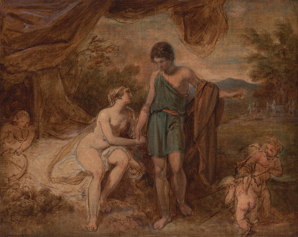 An Unfinished Study of Venus and Adonis — Thomas Stothard