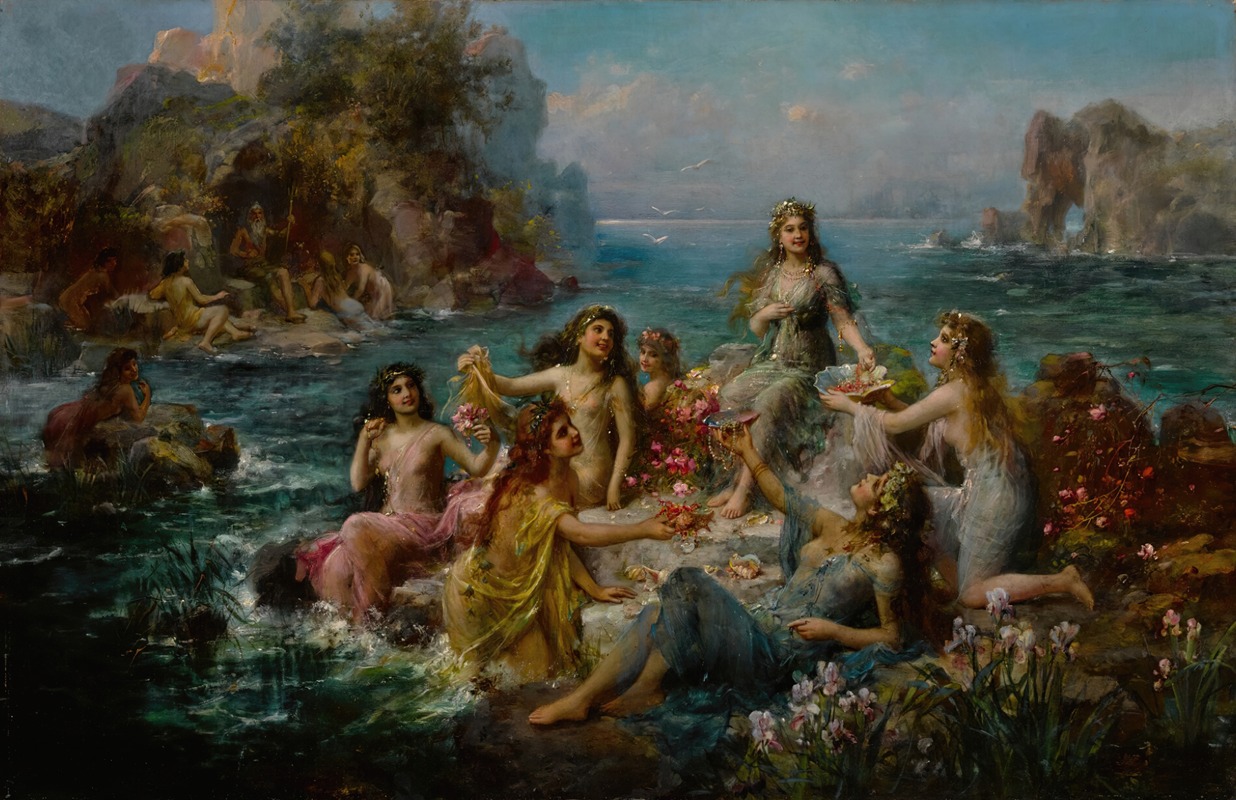Neptune and the Water Nymphs — Emanuel Oberhauser