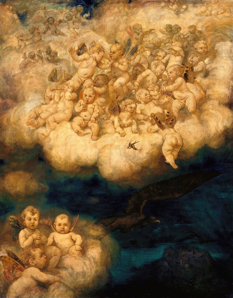 Cloud of Angels by Ханс Тома, 1878 — digital art print download