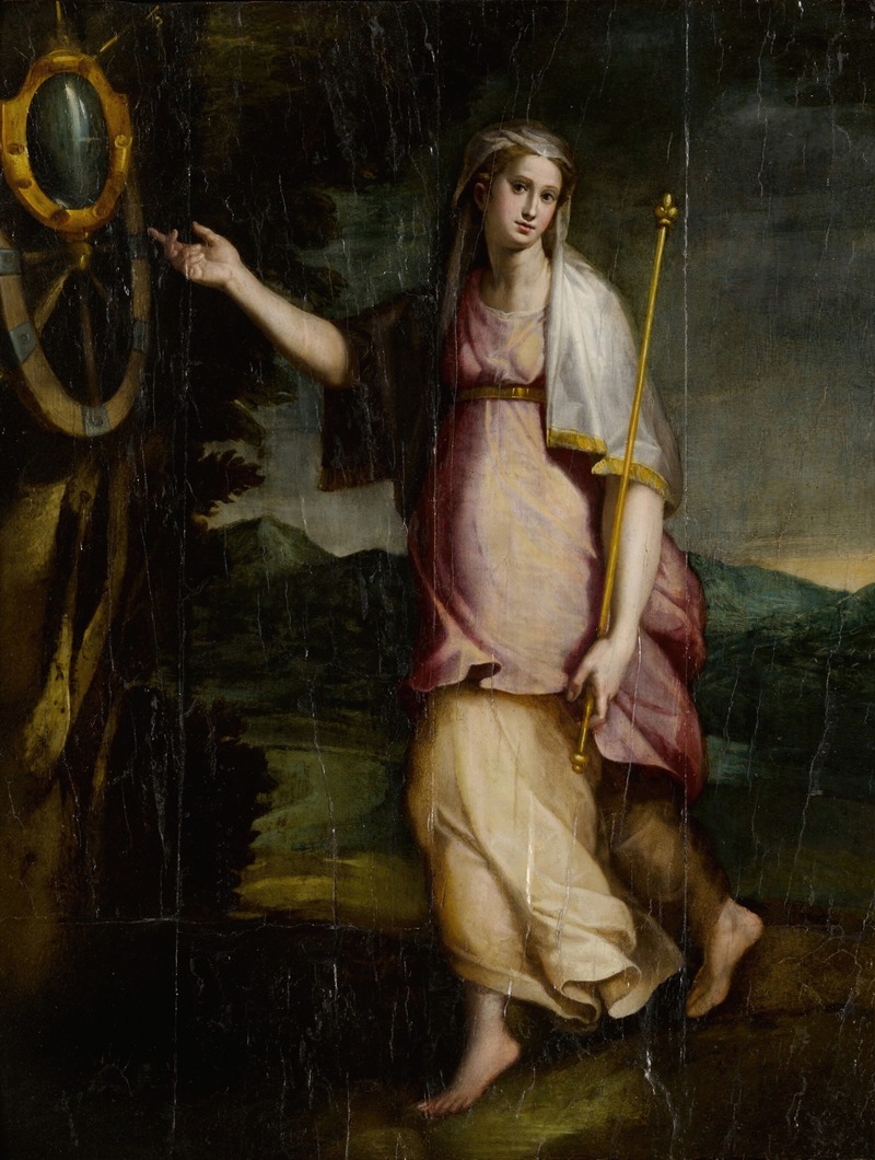 Allegorical Figure, Probably Prudence by Lorenzo Sabatini — digital art print download