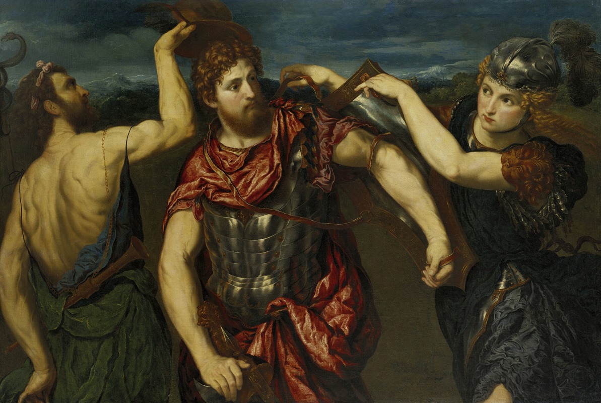 Perseus Armed by Mercury and Minerva by Париж Бордон — digital art print download